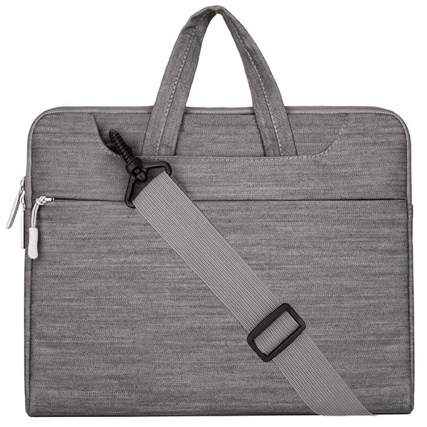 Laptop Shoulder Bag / Briefcase, Denim Fabric Shoulder Bag Briefcase Carry Case for ipad pro/notebook