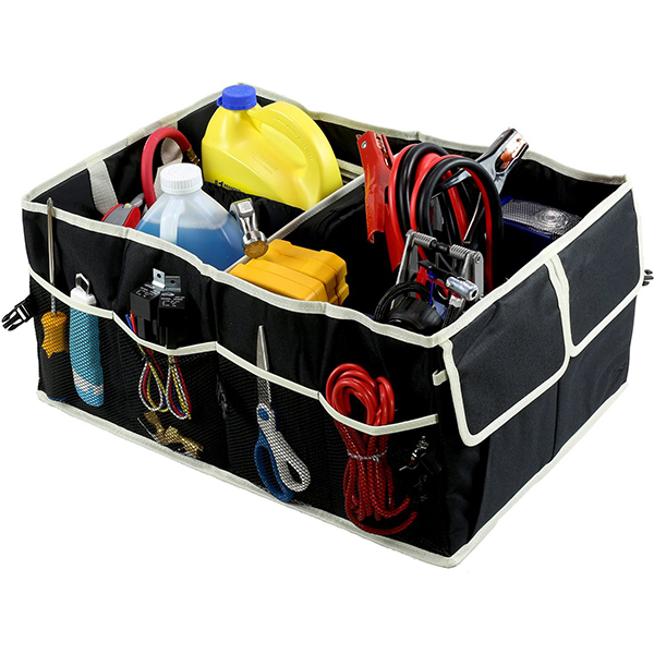 Wholesale 3-Sections Collapsible Car Trunk Organizer for Auto Cargo