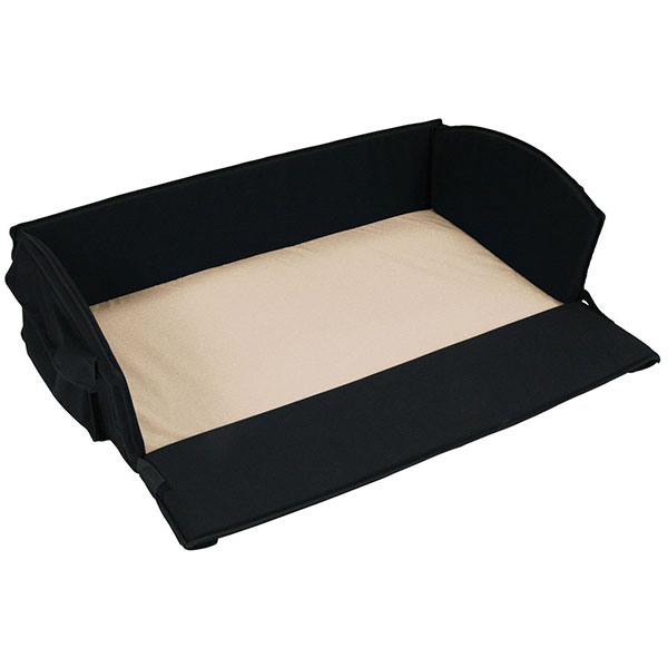 baby travel bed Anywhere Bed, Black with Khaki Sheet