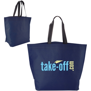  MTT14 Two-Tone Non-Woven Custom Tote Bag
