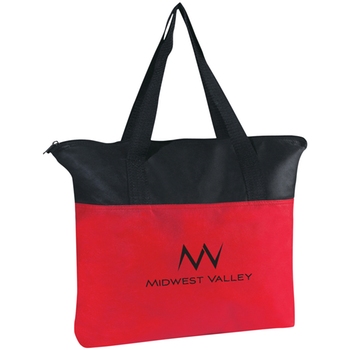 MTT15 Non-Woven Zippered Promotional Totes Bag Supplier
